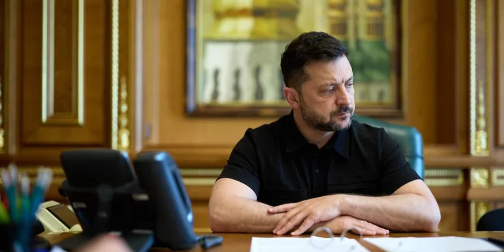Володимир Зеленський під час звернення, фото Офісу президента України